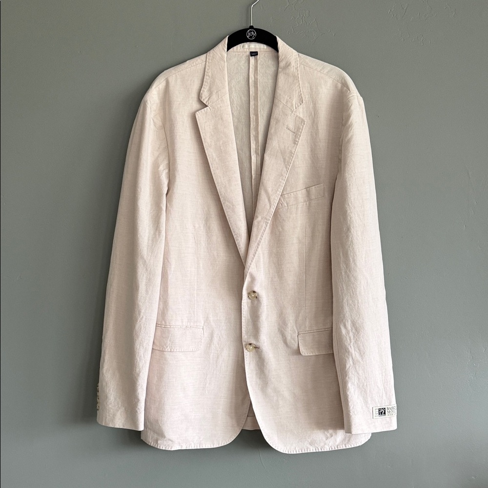 J. Crew Ludlow Beige Baird McNutt Irish Linen Sport Coat NWT